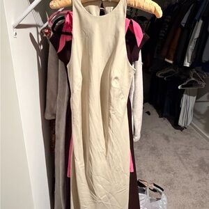 a new day Cream Backless Dress
